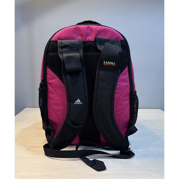 Adidas Load Spring Backpack Black Pink Laptop Tablet Sleeve Pockets Side Pockets - Picture 4 of 10